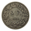 Switzerland 1909B 2 Francs F-VF (F15)
