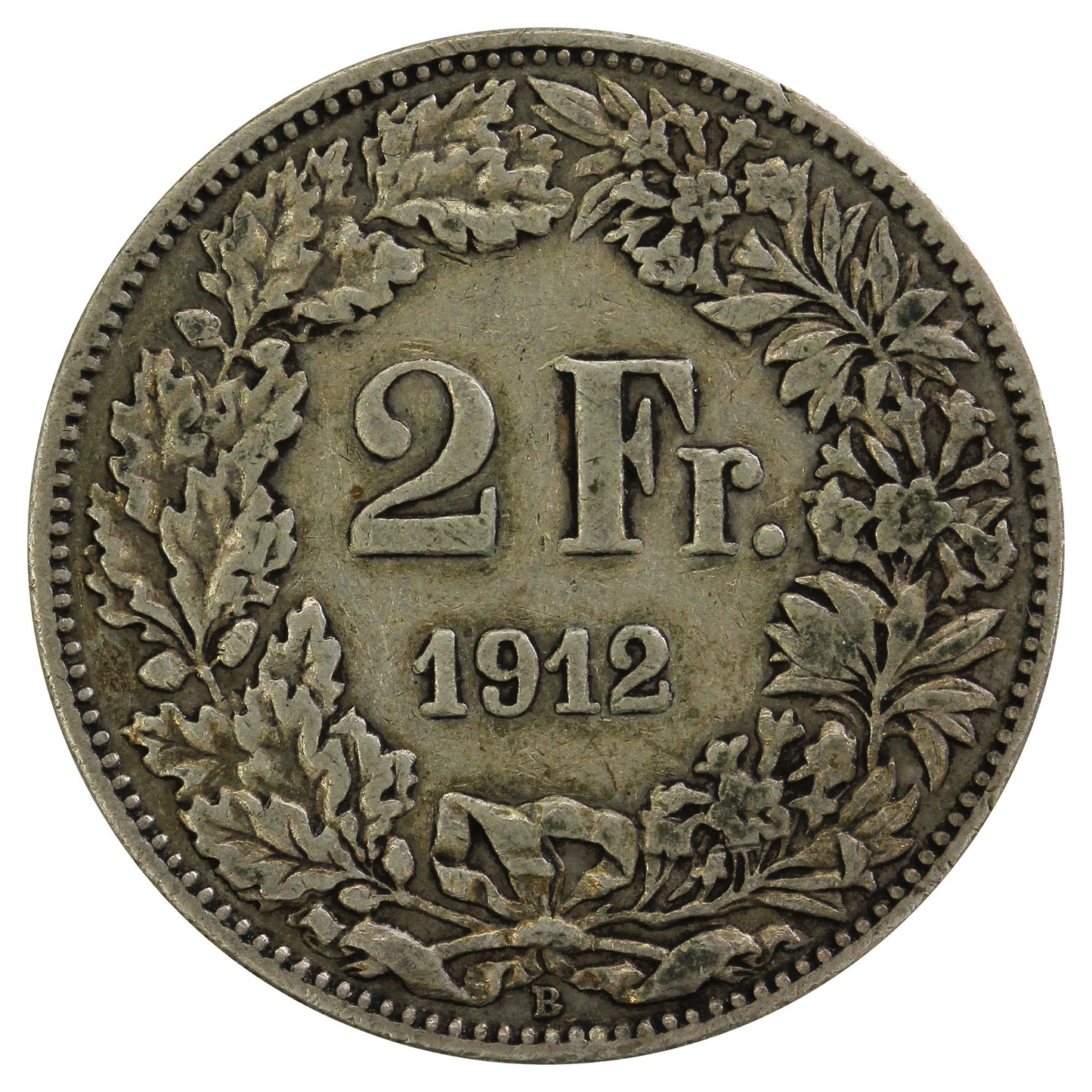 Switzerland 1912B 2 Francs VF-EF (VF30)