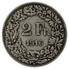 Switzerland 1916B 2 Francs F-VF (F15)