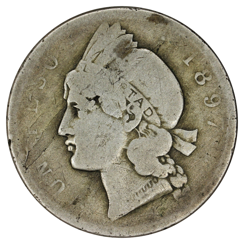 Dominican Republic 1897A Peso Very Good (VG8) (L)