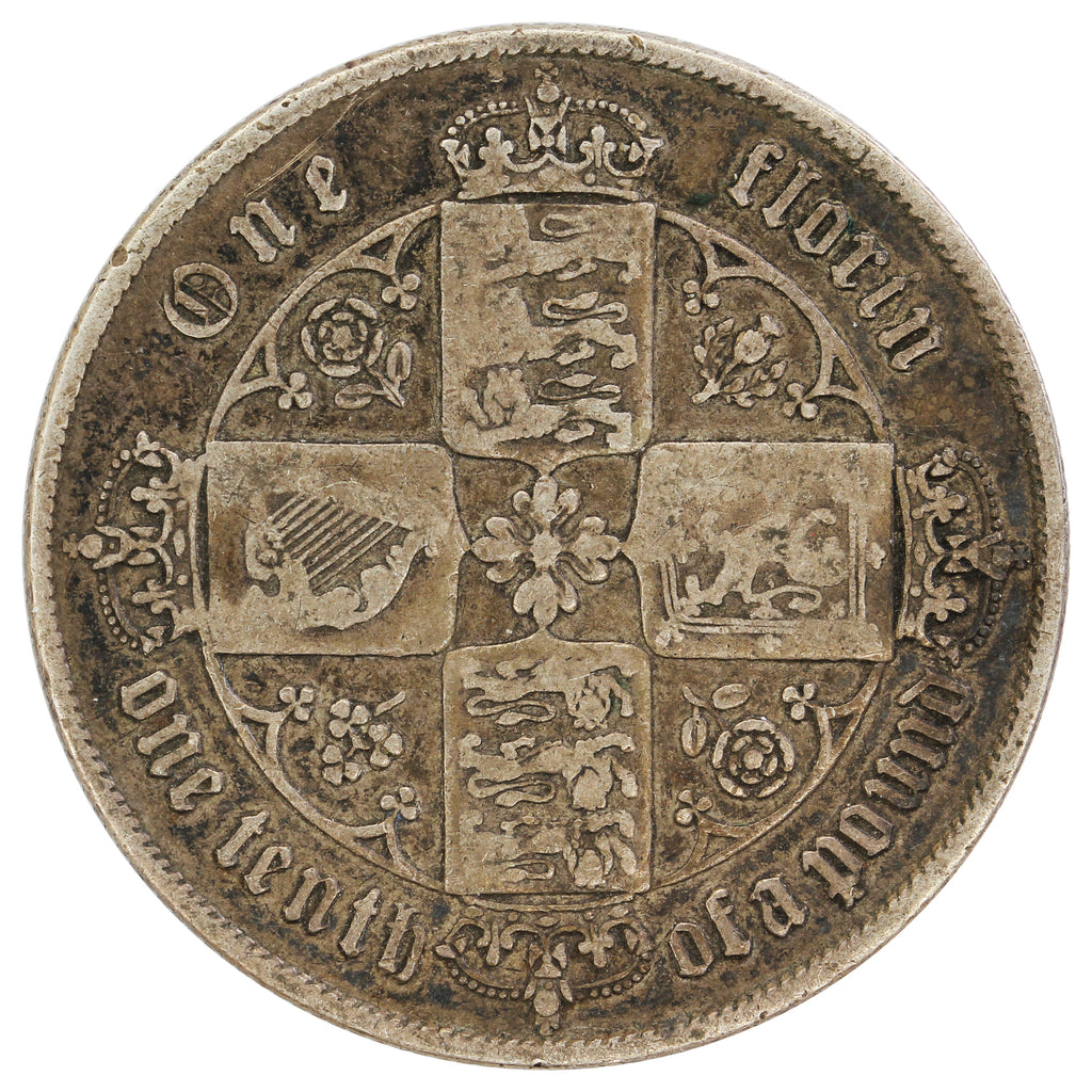 Great Britain 1858 Florin F-VF (F15) $
