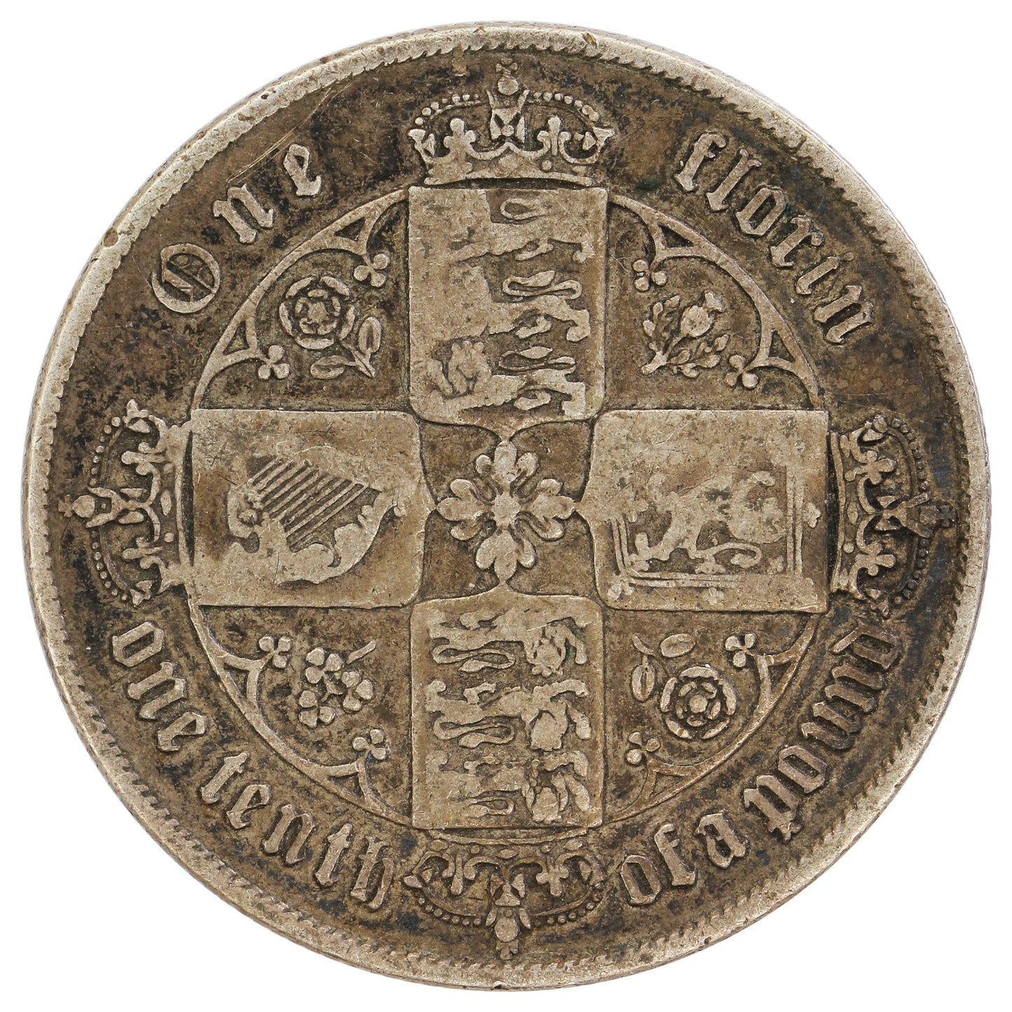Great Britain 1858 Florin F-VF (F15) $