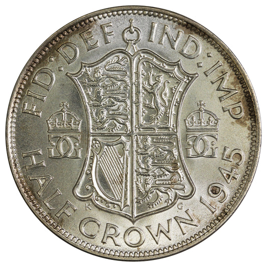 Great Britain 1945 1/2 Crown UNC+ (MS62) $