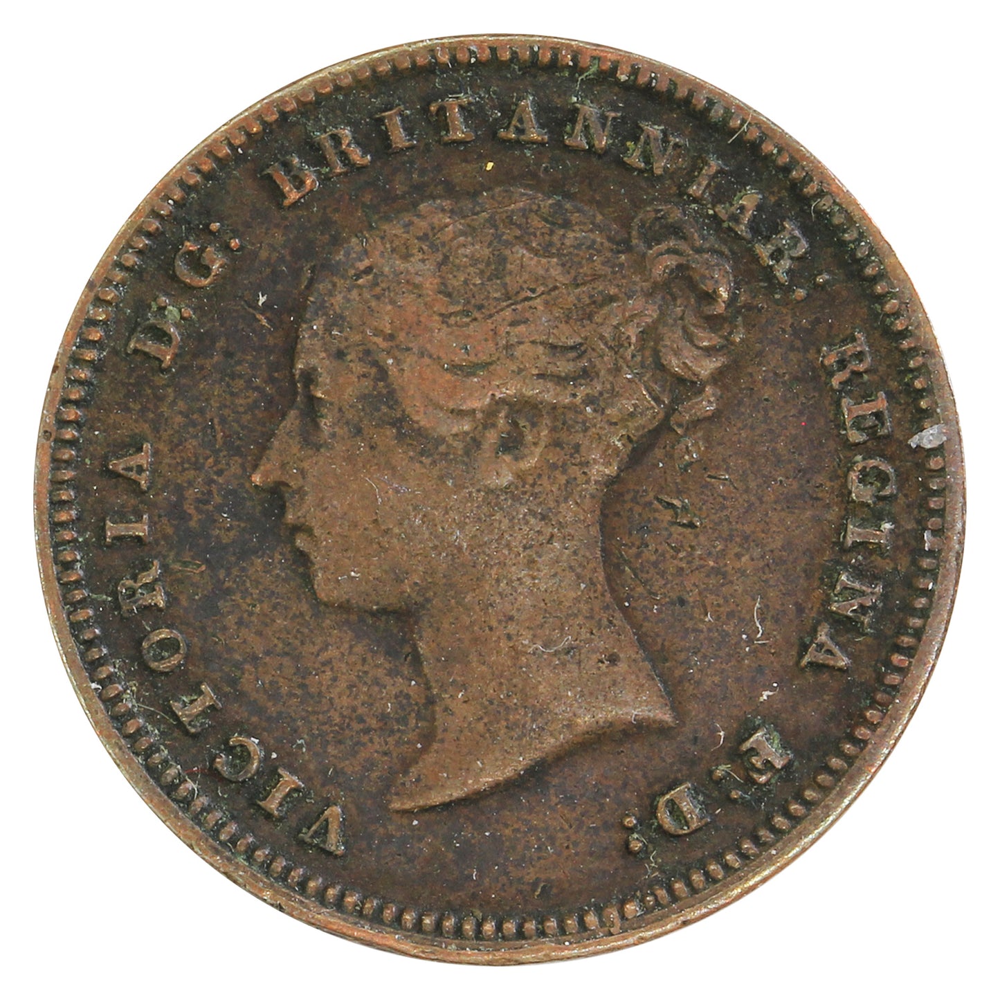 Great Britain 1843 1/2 Farthing Very Fine (VF20)