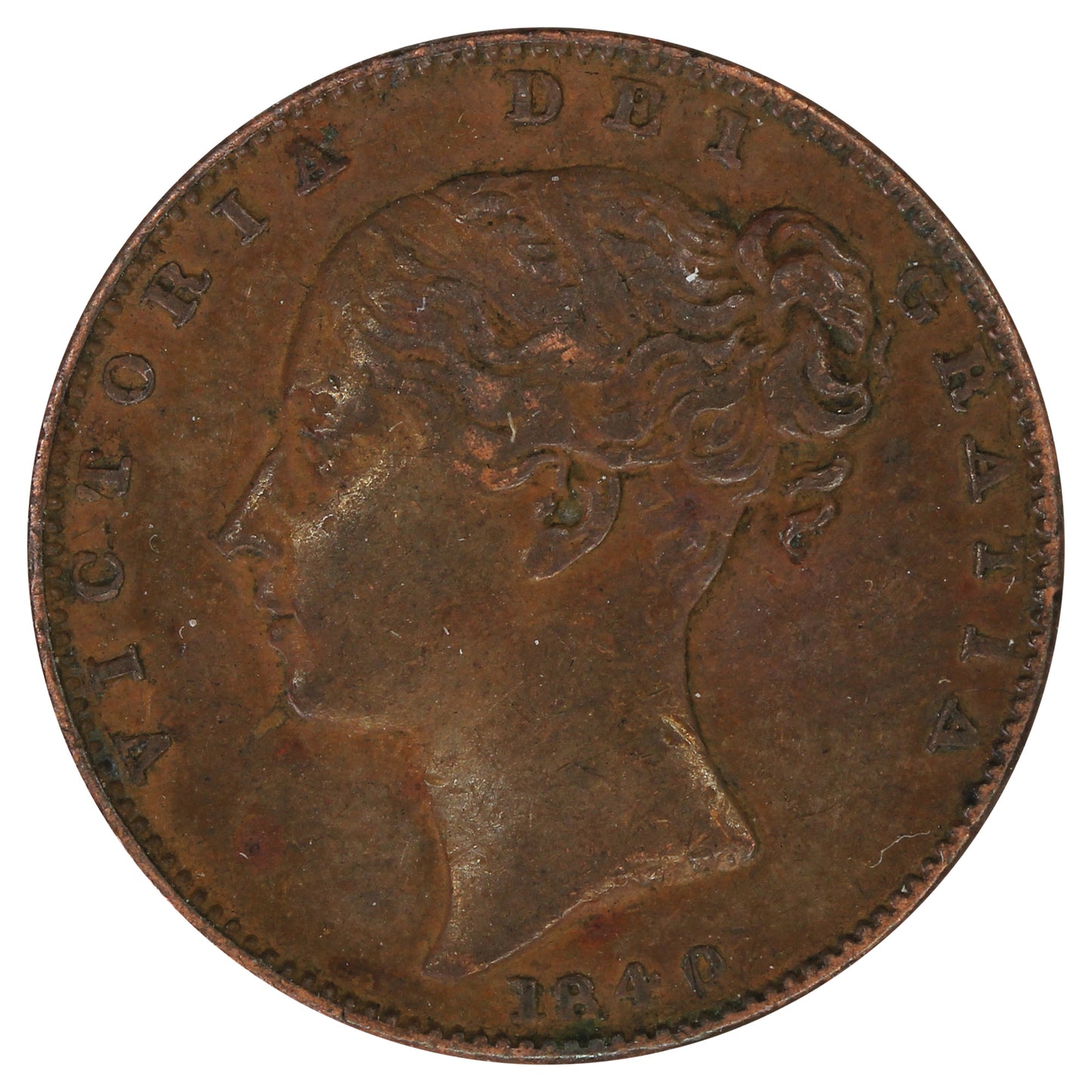 Great Britain 1840 Farthing VF-EF (VF30)