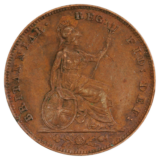 Great Britain 1853 Farthing EF-AU (EF45)