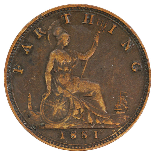 Great Britain 1881 Farthing Very Fine (VF20)