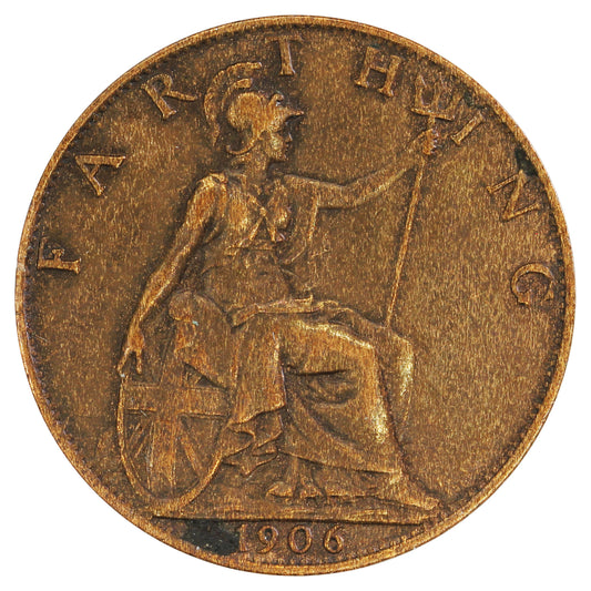 Great Britain 1906 Farthing Extra Fine (EF40)