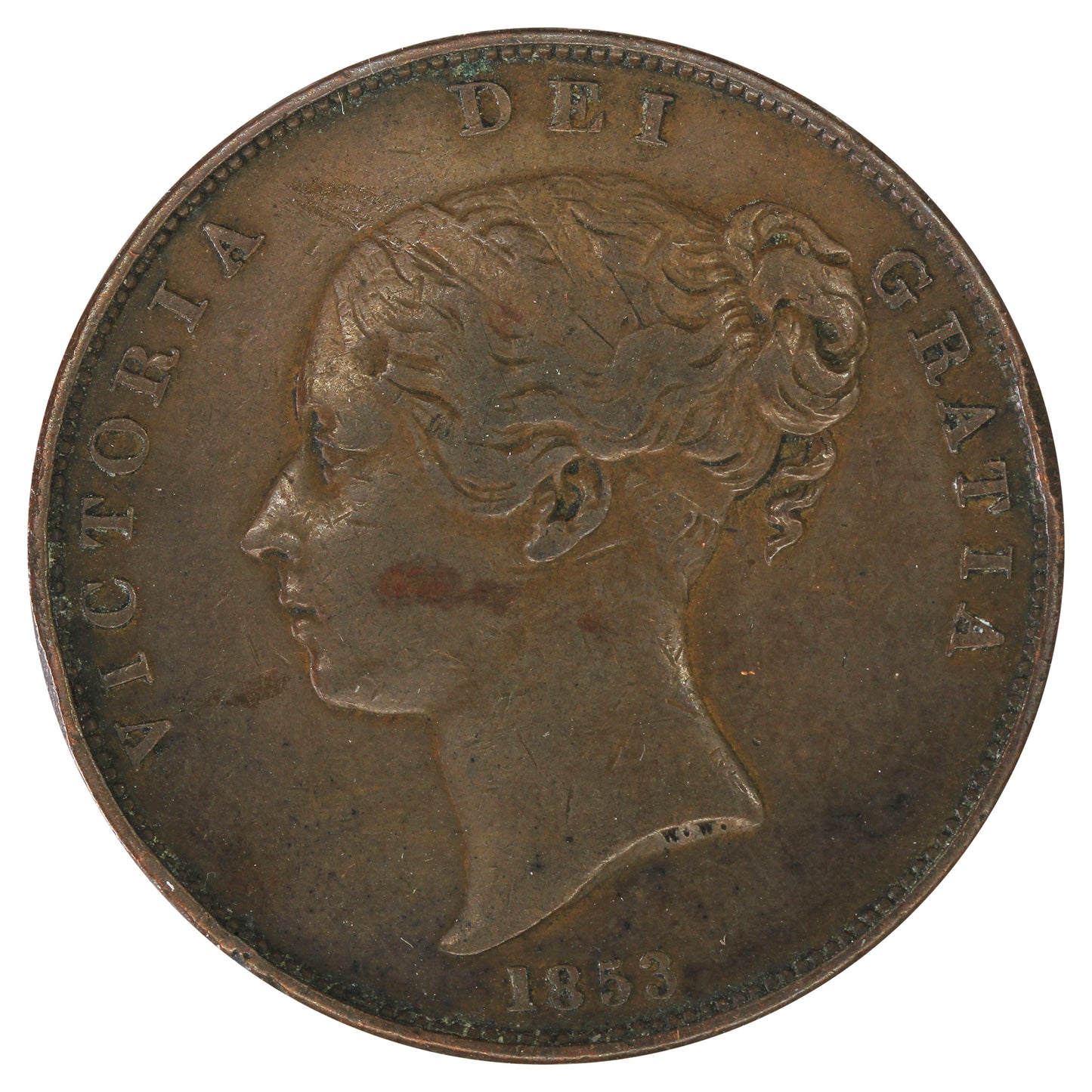 Great Britain 1853 Penny Very Fine (VF20)