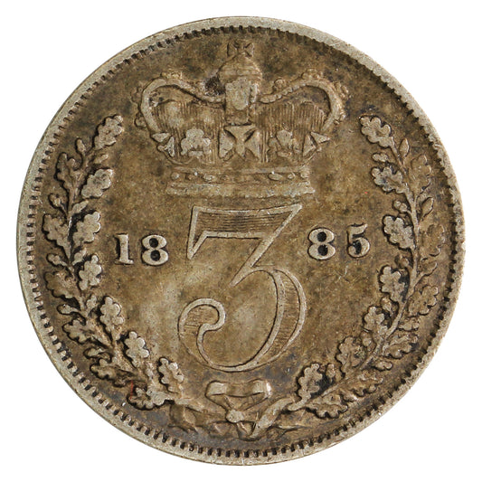Great Britain 1885 3 Pence Very Fine (VF20)