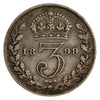 Great Britain 1899 3 Pence VF-EF (VF30)