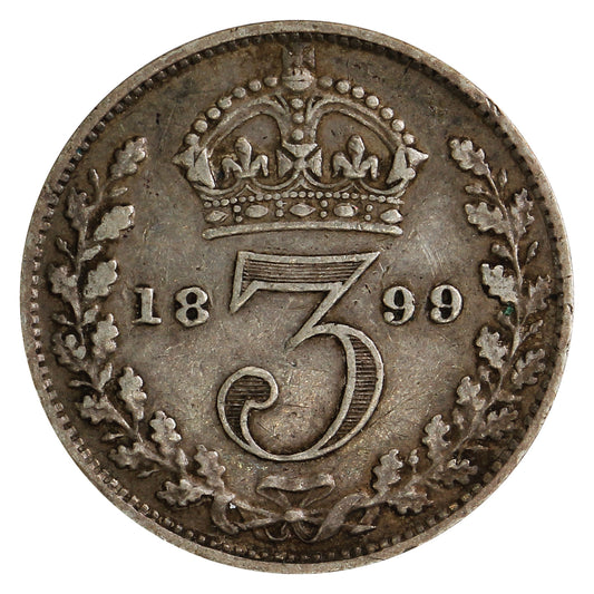 Great Britain 1899 3 Pence VF-EF (VF30)