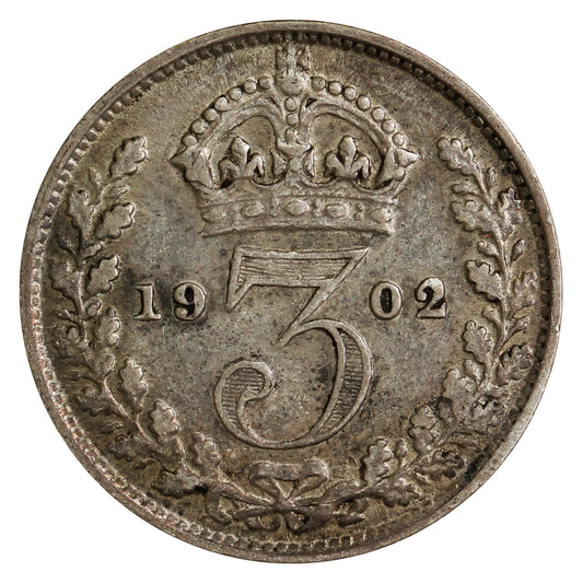 Great Britain 1902 3 Pence VF-EF (VF30)