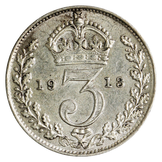 Great Britain 1913 3 Pence Uncirculated (MS60)