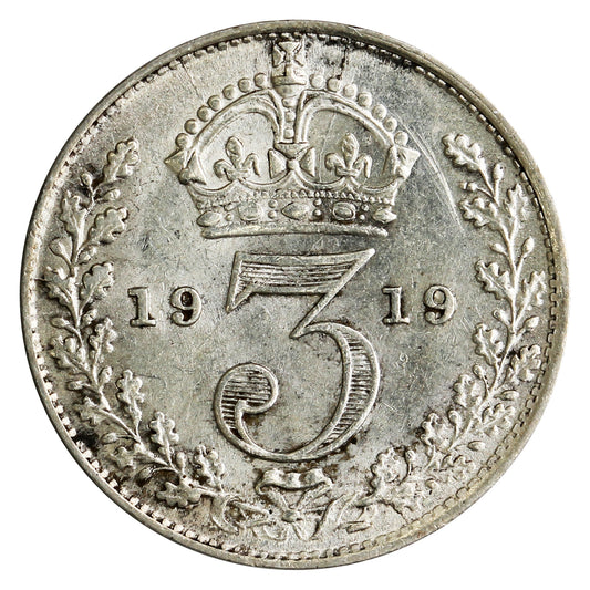 Great Britain 1919 3 Pence UNC+ (MS62)