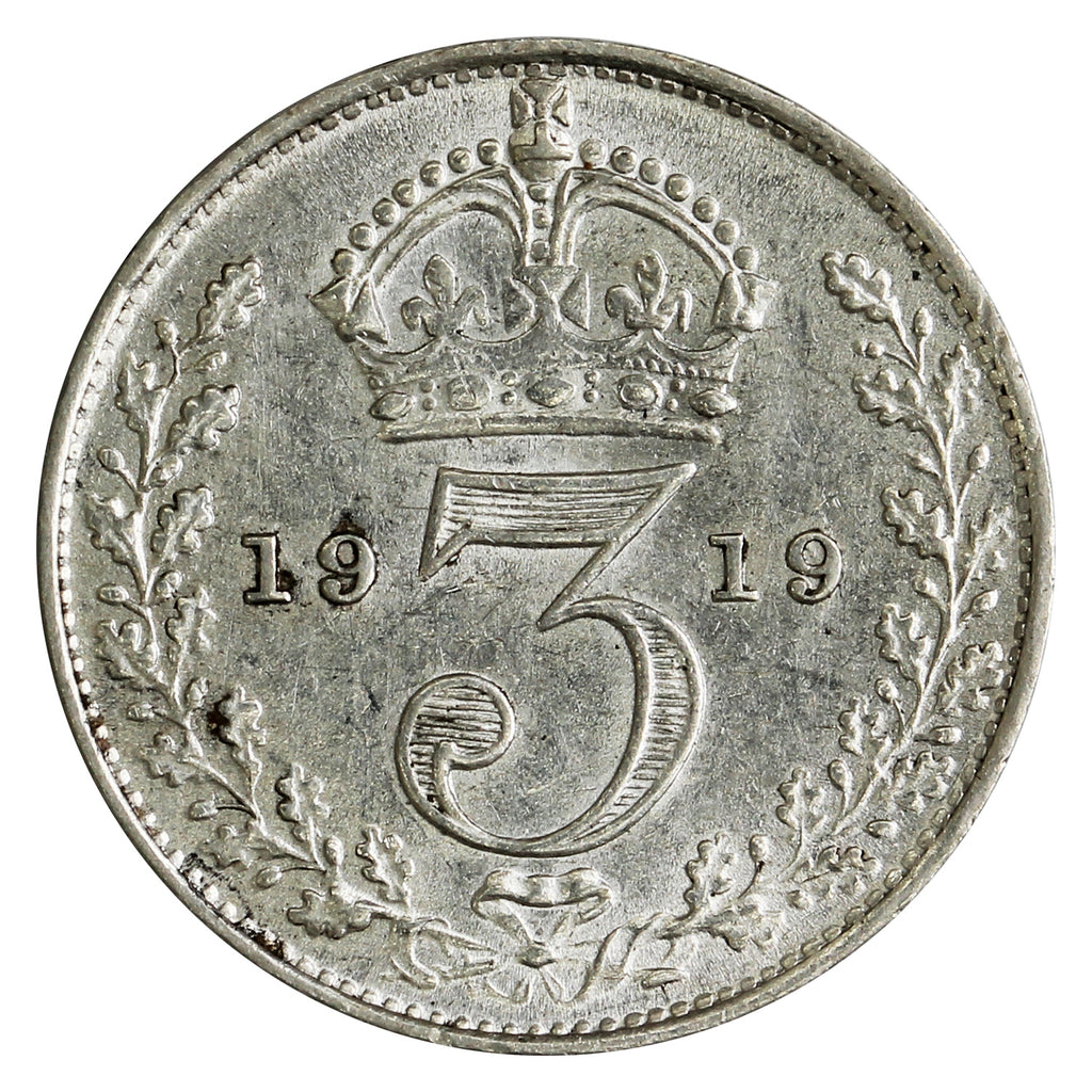 Great Britain 1919 3 Pence Uncirculated (MS60)