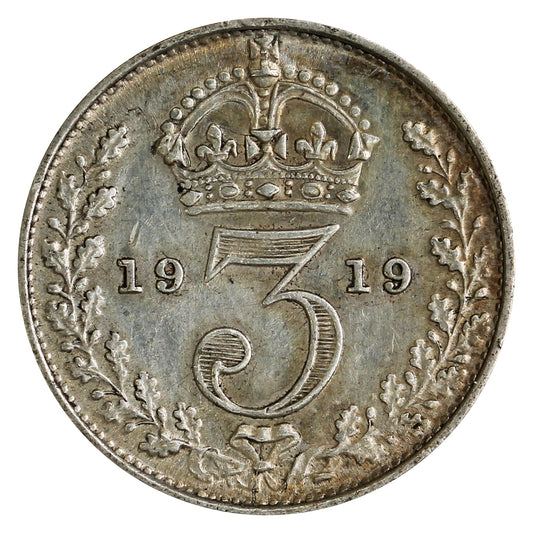 Great Britain 1919 3 Pence Extra Fine (EF40)