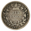 Great Britain 1839 6 Pence Very Good (VG8)