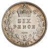 Great Britain 1887 6 Pence Reverse 6 Pence AU-UNC (AU55)