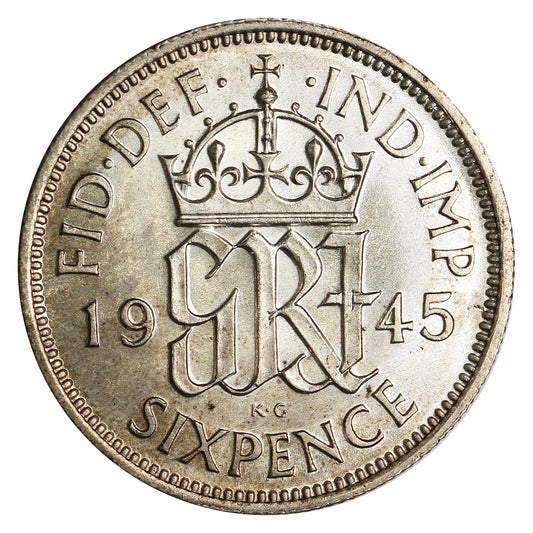 Great Britain 1945 6 Pence UNC+ (MS62)
