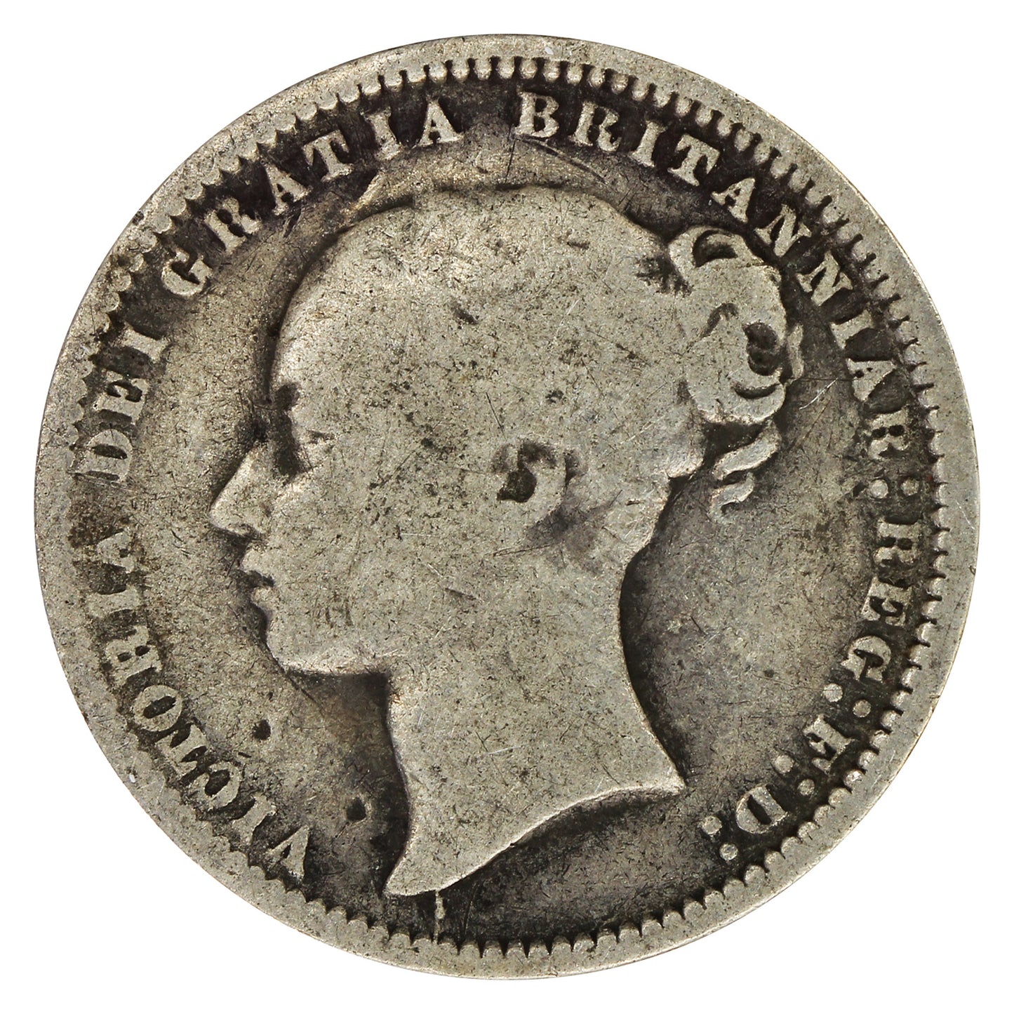 Great Britain 1872 Die #98 Shilling G-VG (G6)