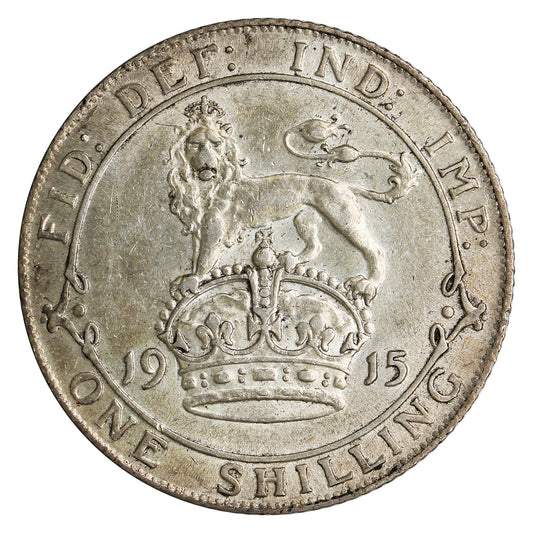 Great Britain 1915 Shilling Almost Uncirculated (AU50)