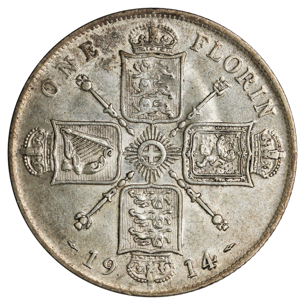 Great Britain 1914 Florin Extra Fine (EF40)