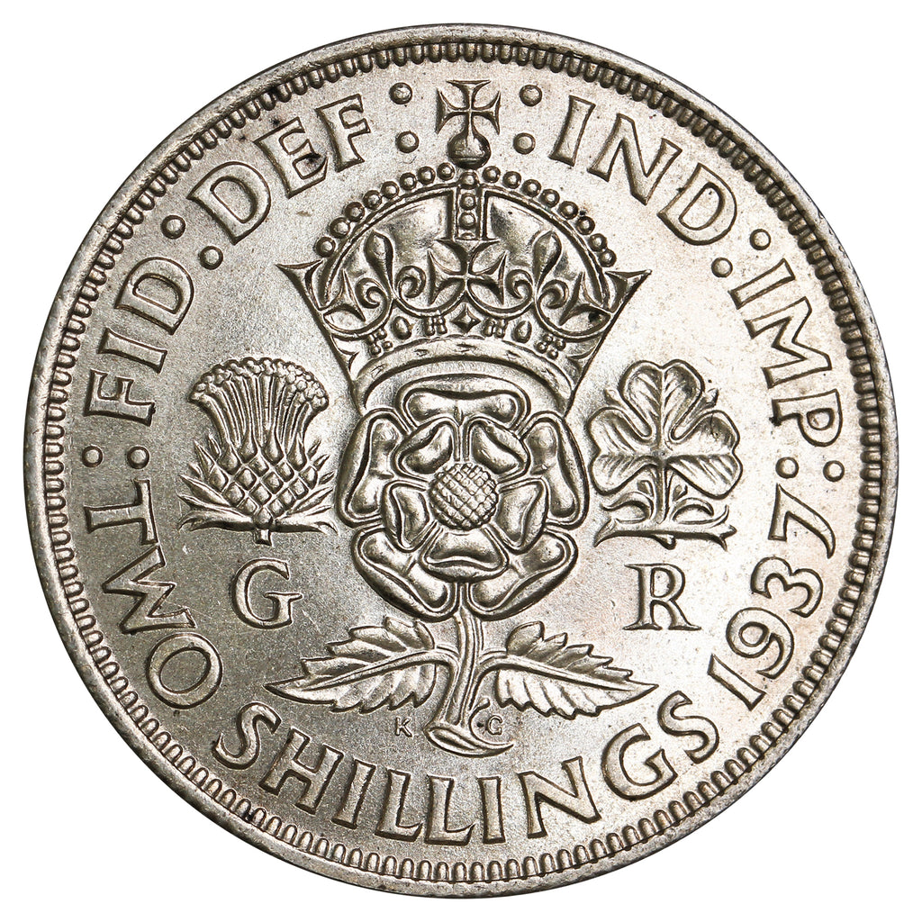 Great Britain 1937 2 Shillings Uncirculated (MS60)