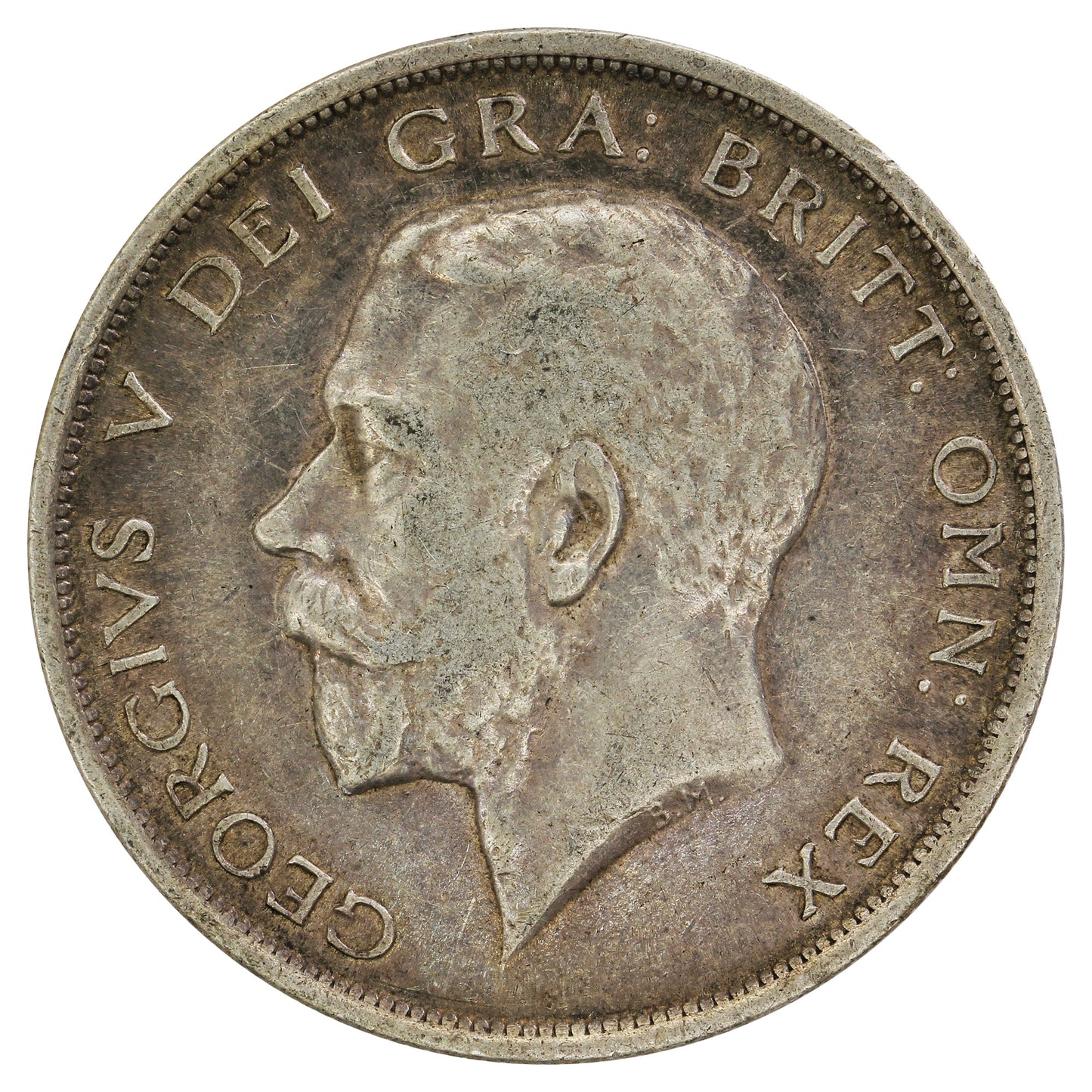 Great Britain 1919 1/2 Crown VF-EF (VF30)