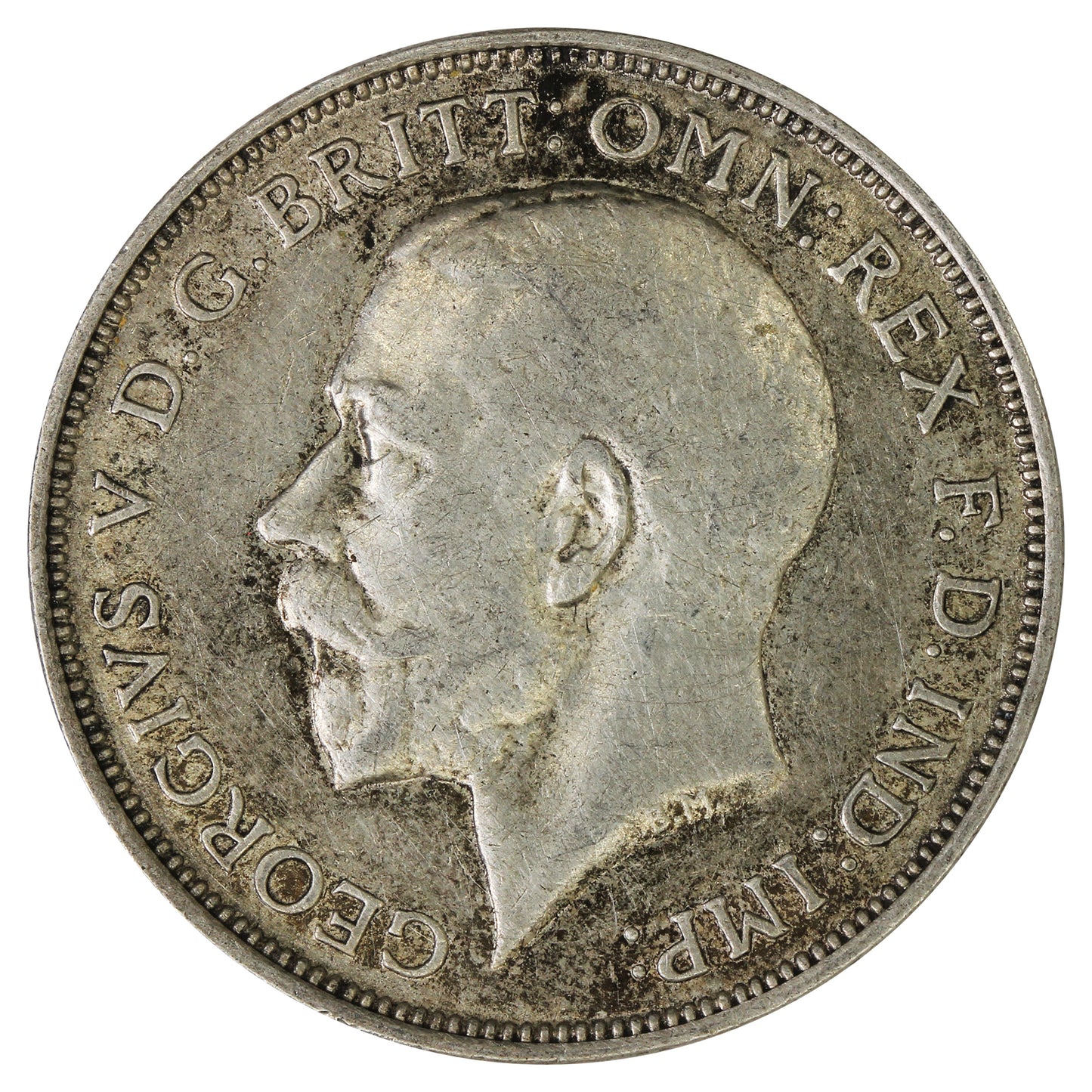 Great Britain 1916 Florin Almost Uncirculated (AU50)