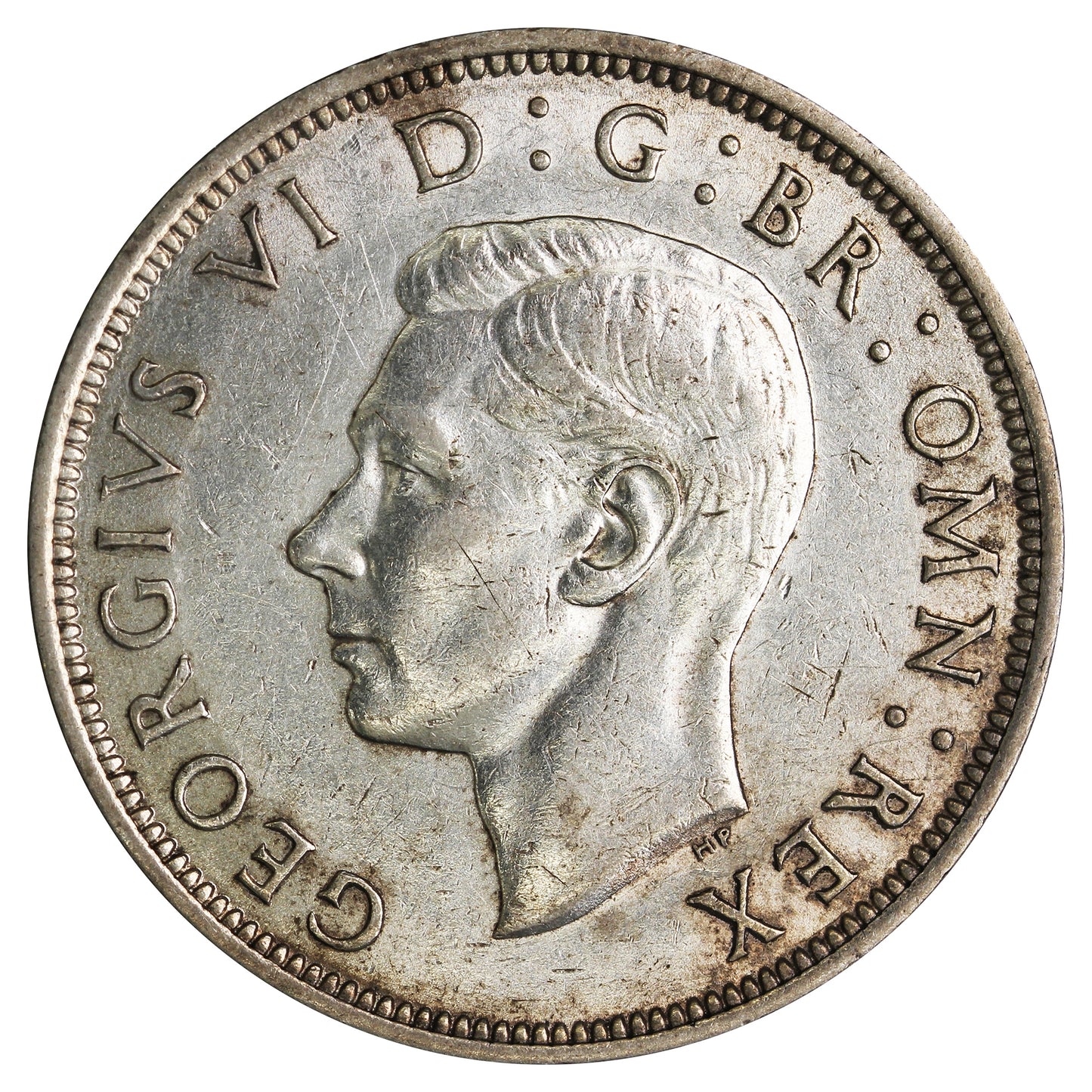 Great Britain 1940 1/2 Crown Almost Uncirculated (AU50)