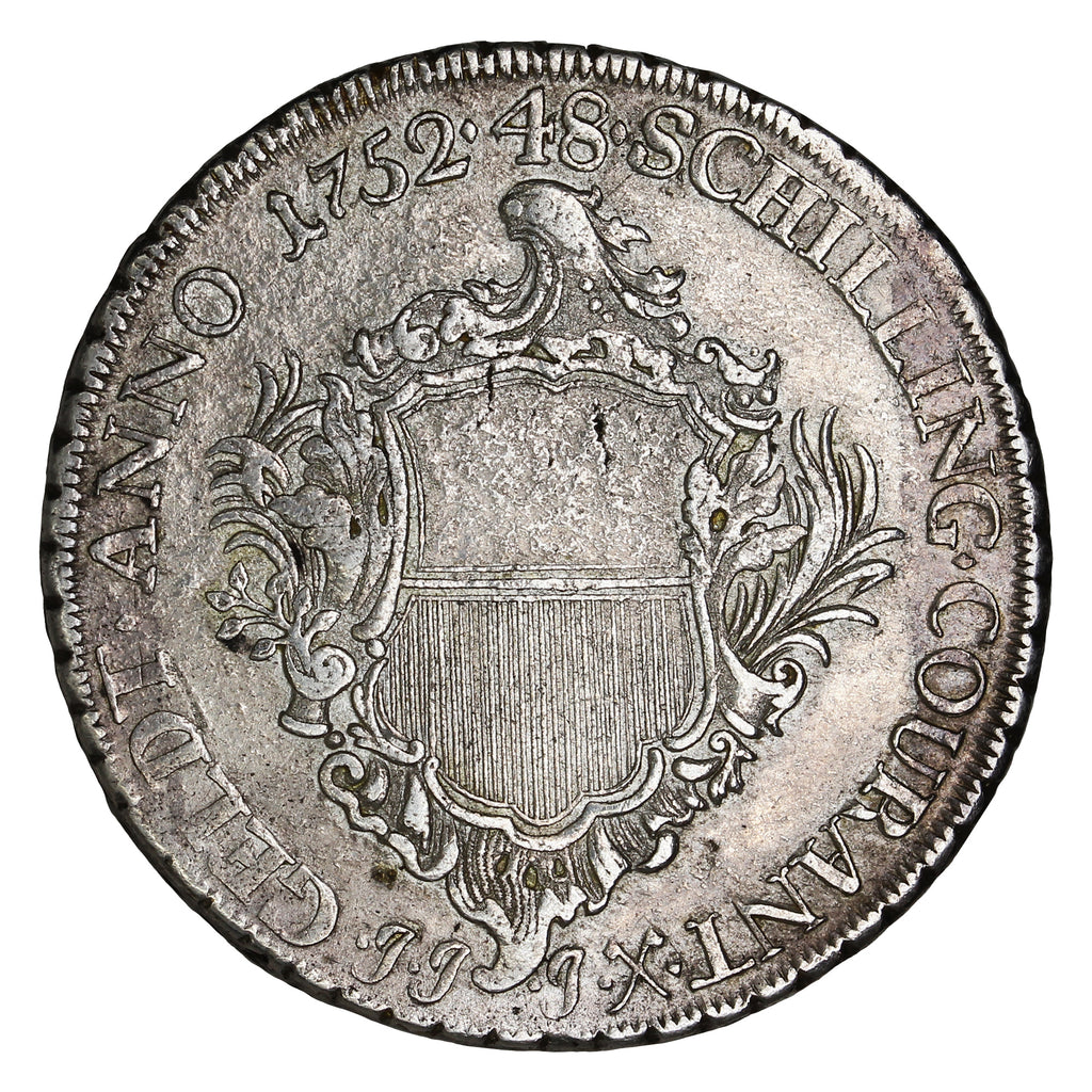 German States 1752JJJ Lubeck 48 Schilling EF-AU (EF45) (L)