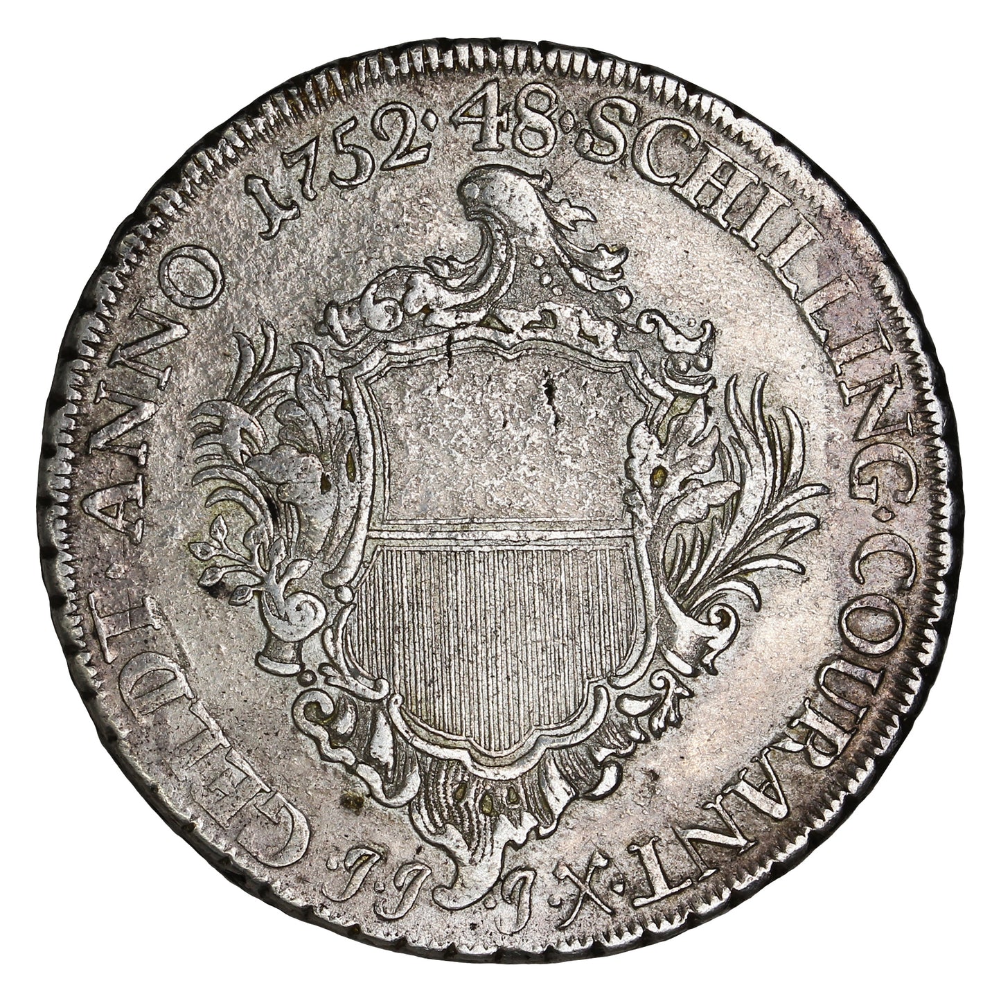 German States 1752JJJ Lubeck 48 Schilling EF-AU (EF45) (L)