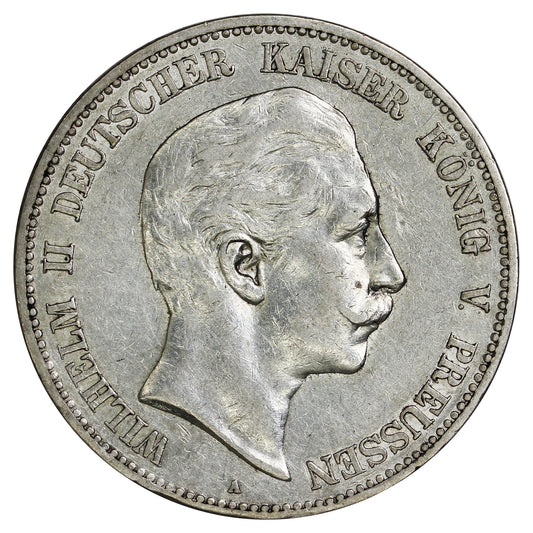 German States 1906A Prussia 5 Marks Extra Fine (EF40) (L)