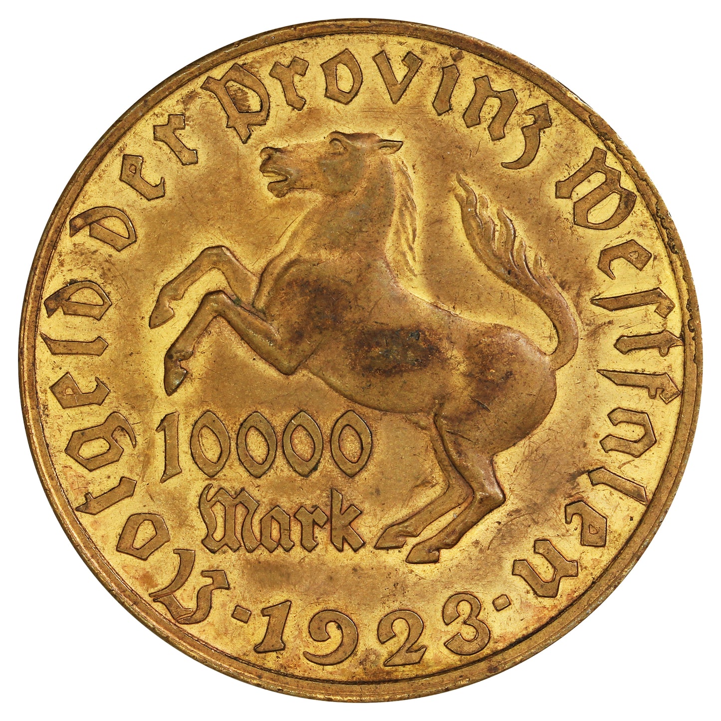 German Weimar Republic 1923 10,000 Mark Extra Fine (EF40)