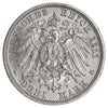German States 1911F Wurttemburg 3 Marks Brilliant Uncirculated (MS63) $