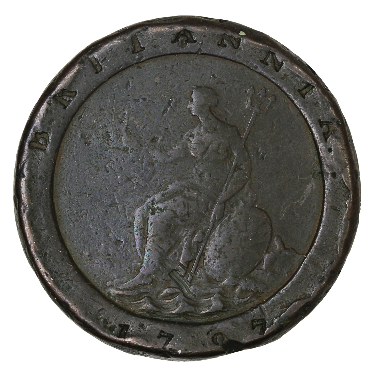 Great Britain 1797 George III 2 Pence Fine (F12) $
