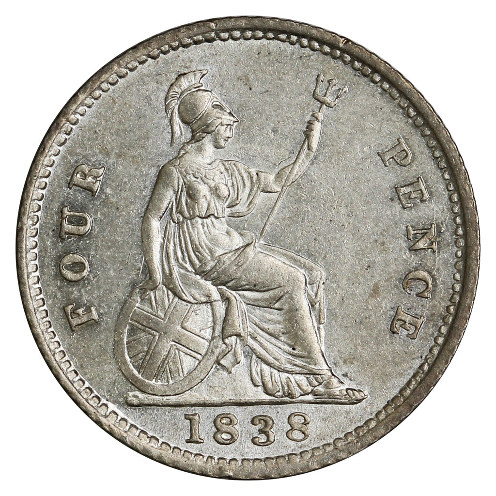 Great Britain 1838 4 Pence Uncirculated (MS60) $