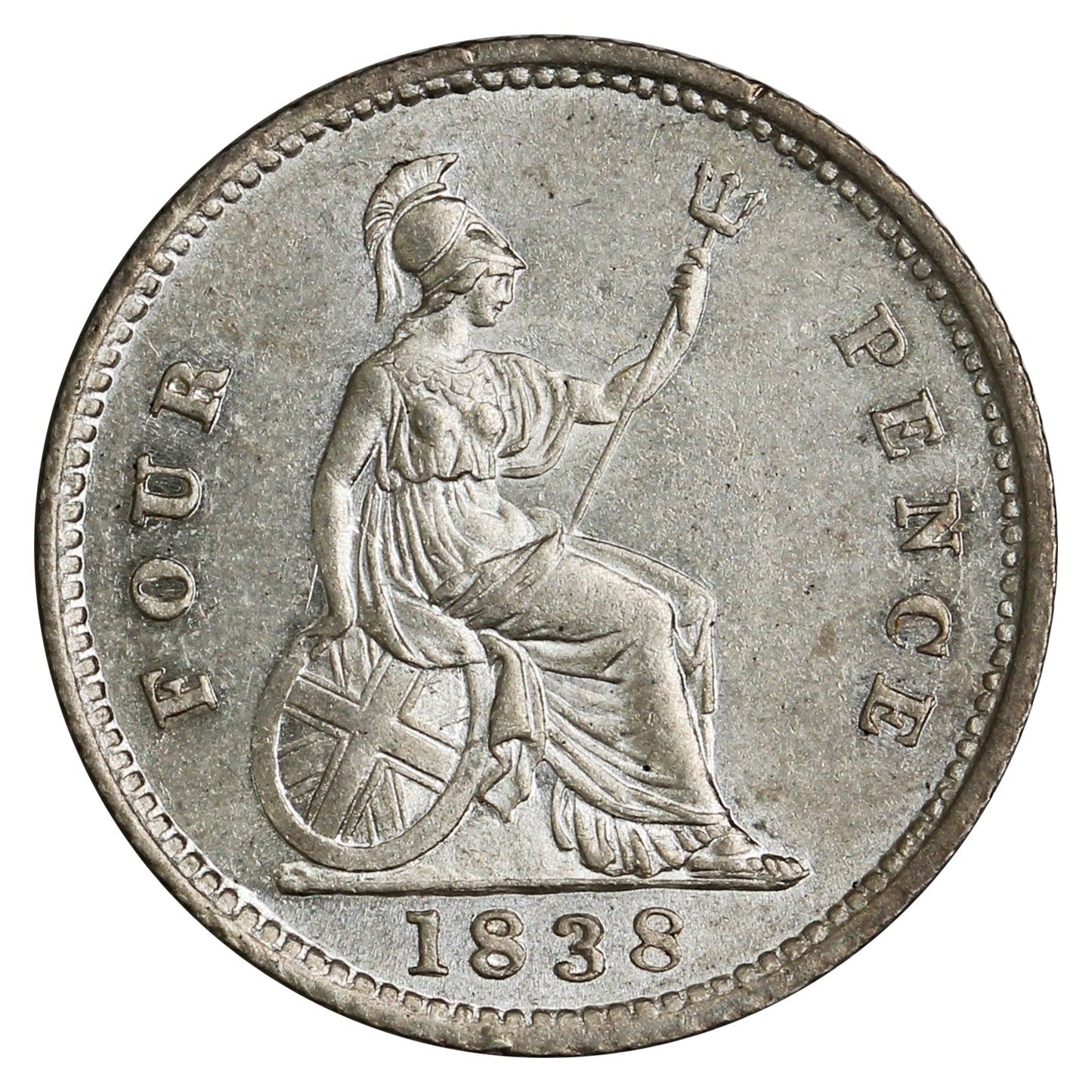 Great Britain 1838 4 Pence Uncirculated (MS60) $