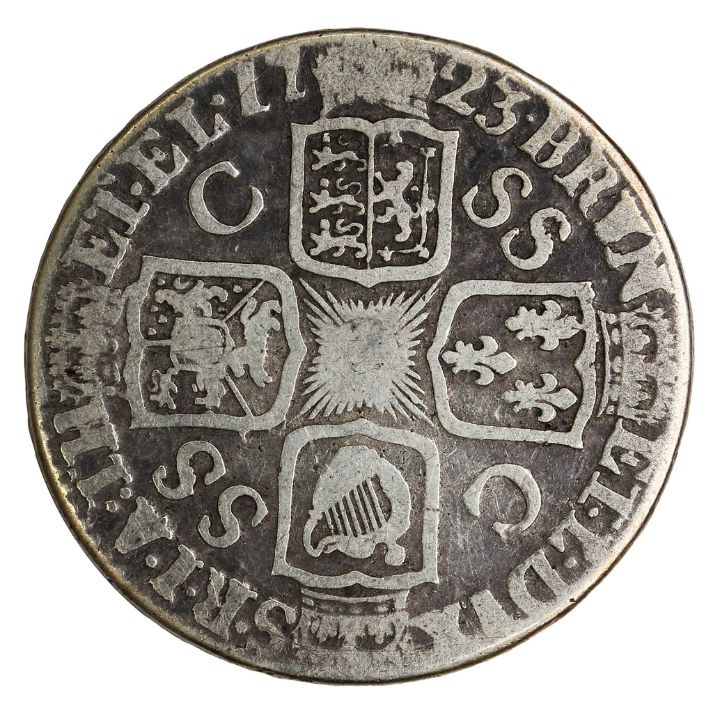 Great Britain 1723 George I Shilling VG-F (VG10) $