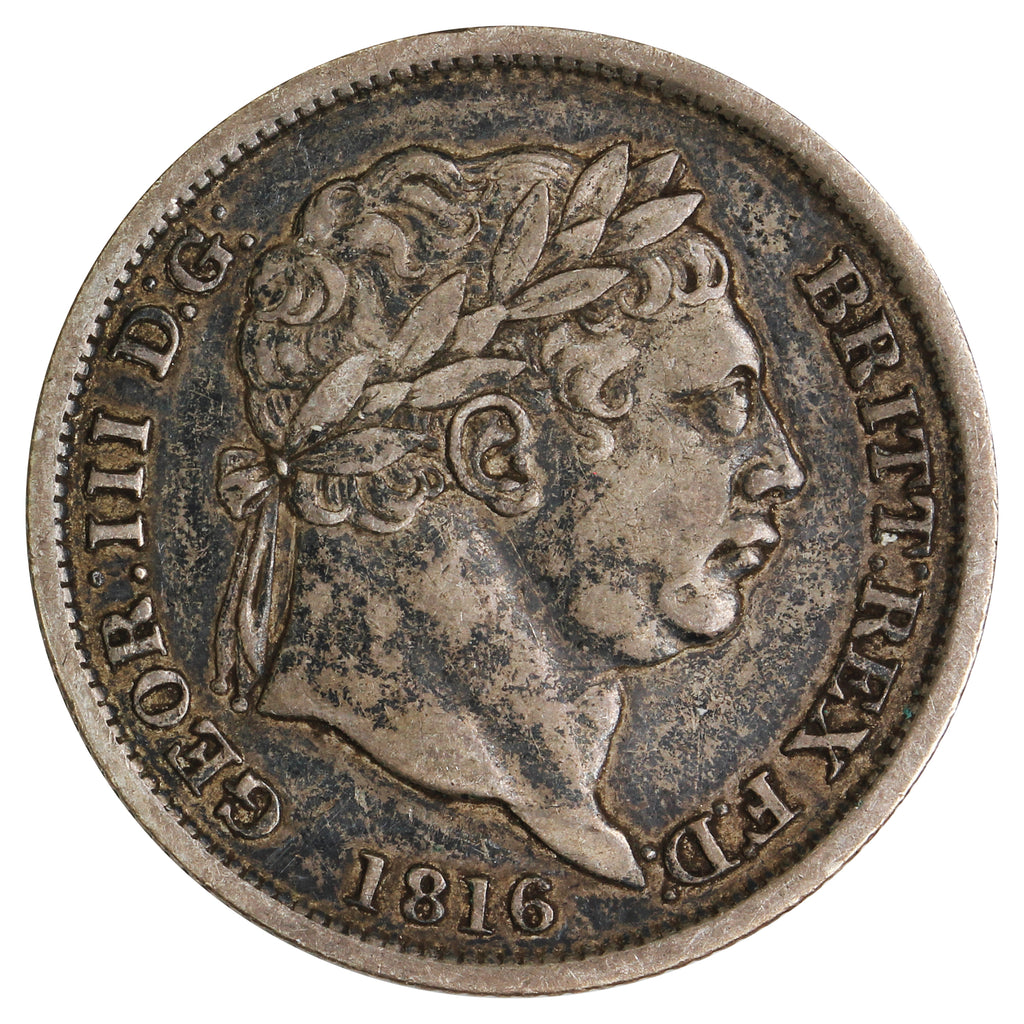 Great Britain 1816 George III Shilling VF-EF (VF30) $