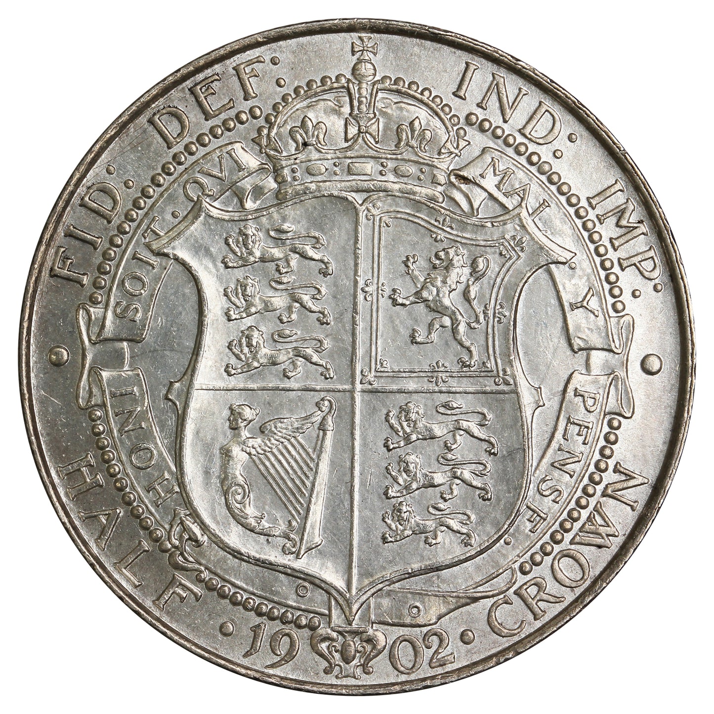 Great Britain 1902 1/2 Crown AU-UNC (AU55) $