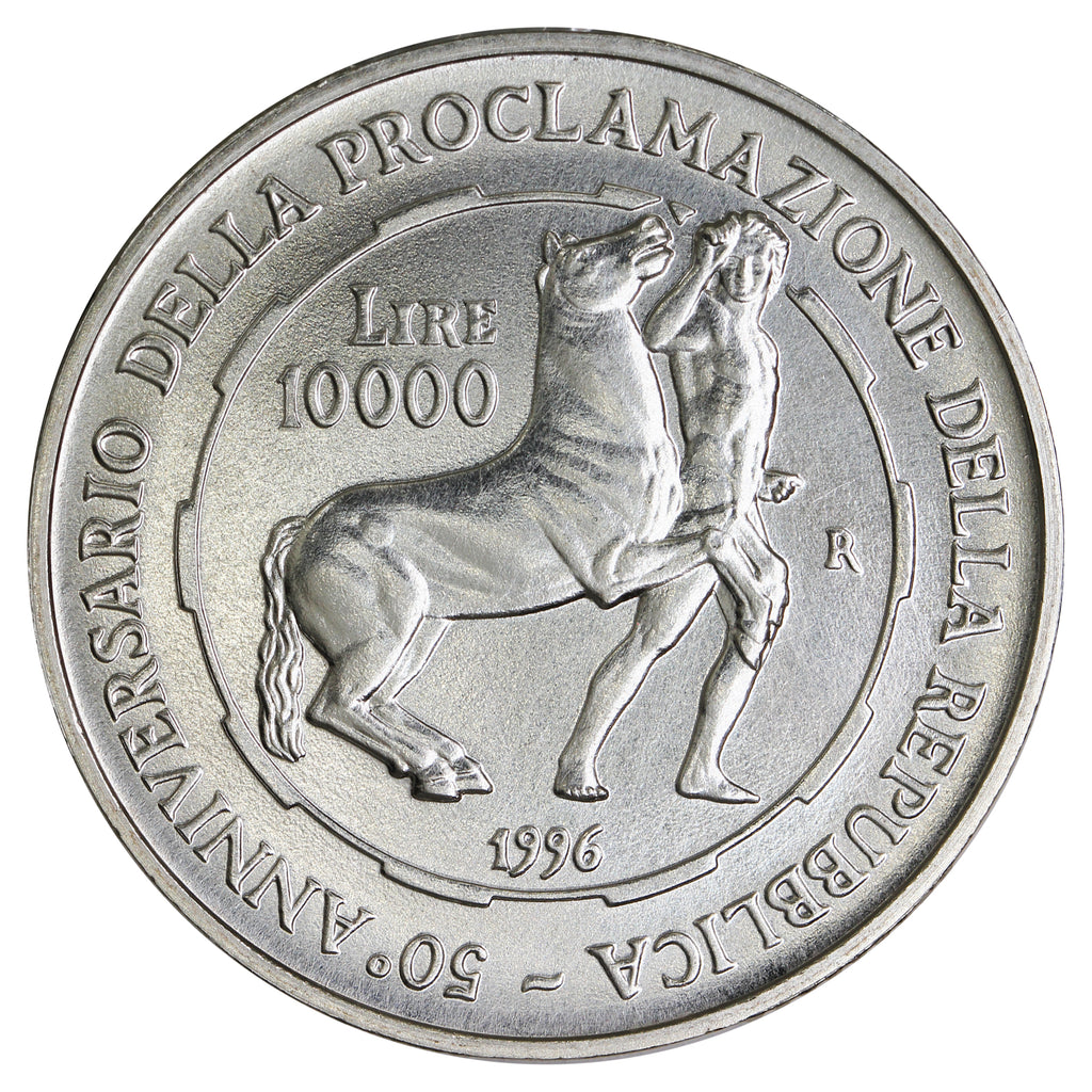 Italy 1996R 10,000 Lire Choice Brilliant Uncirculated (MS64) $