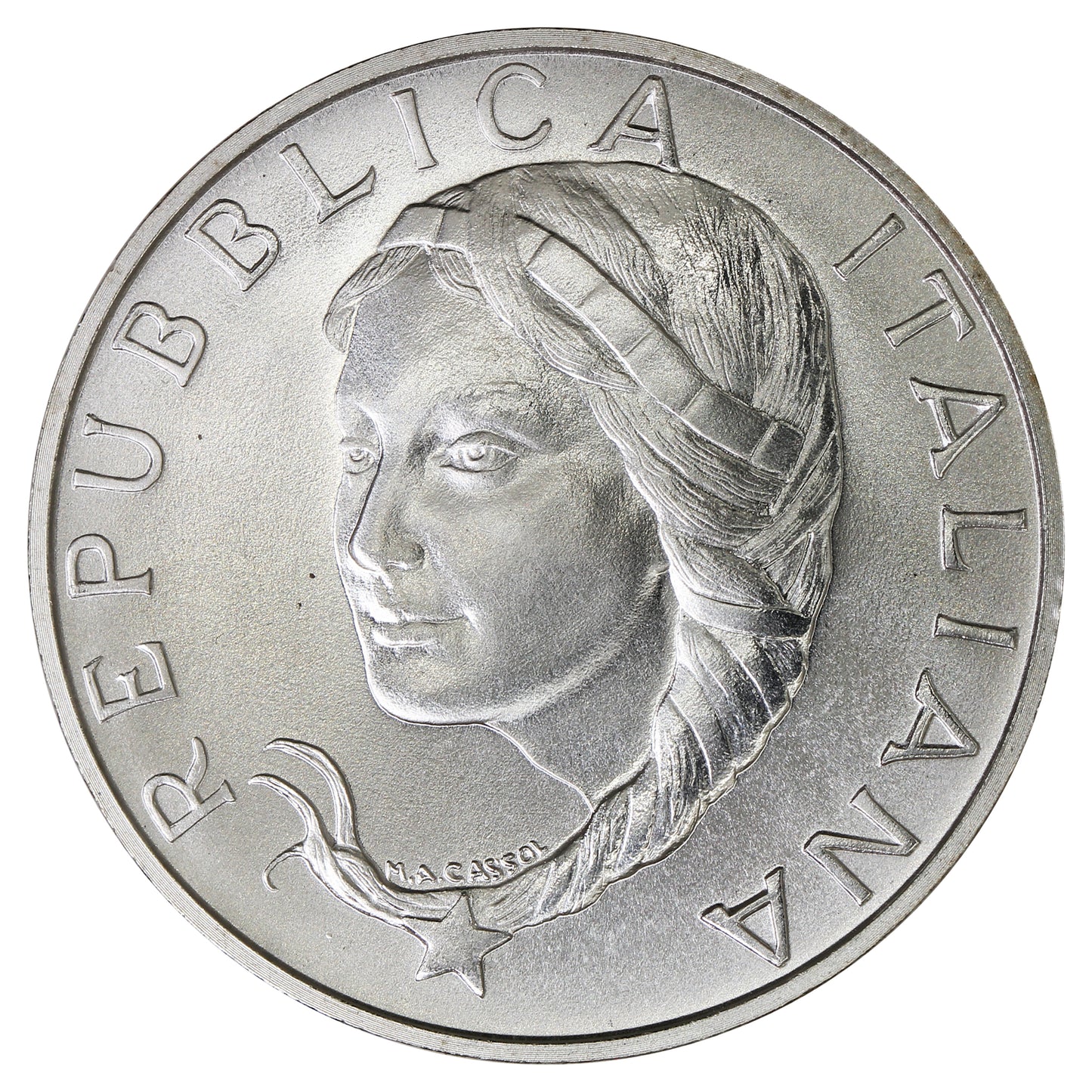 Italy 1996R 5,000 Lire Choice Brilliant Uncirculated (MS64) $