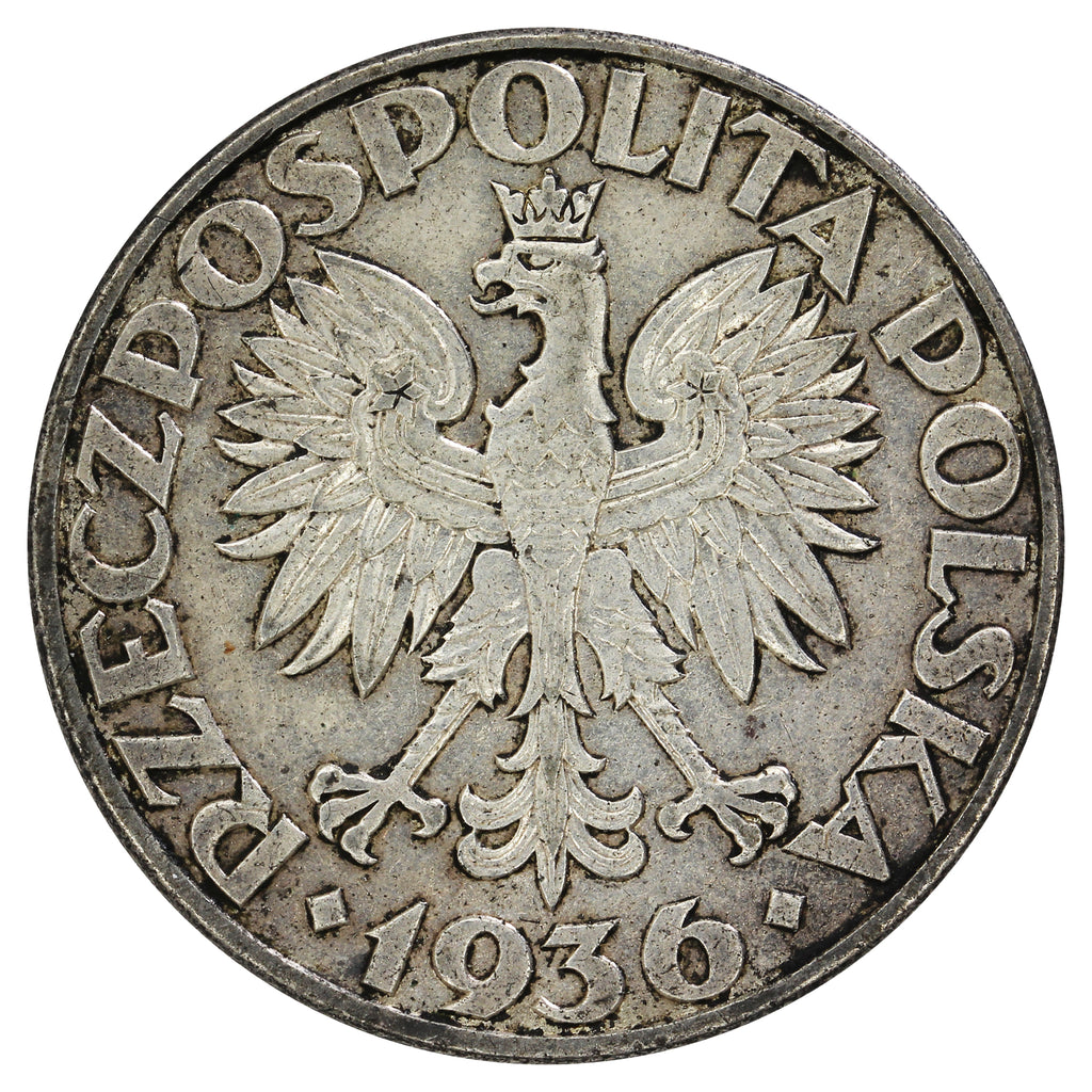 Poland 1932 Gydnia Seaport 5 Zlotych Almost Uncirculated (AU50) $