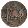 Russia 1779KM Catherine II Siberia 5 Kopeks Very Fine (VF20) $