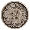 Switzerland 1900B 1/2 Franc VF-EF (VF30) $