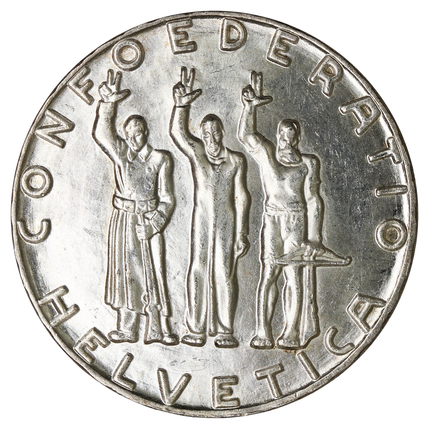 Switzerland 1941B 5 Francs Choice Brilliant Uncirculated (MS64) $