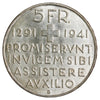 Switzerland 1941B 5 Francs Choice Brilliant Uncirculated (MS64) $