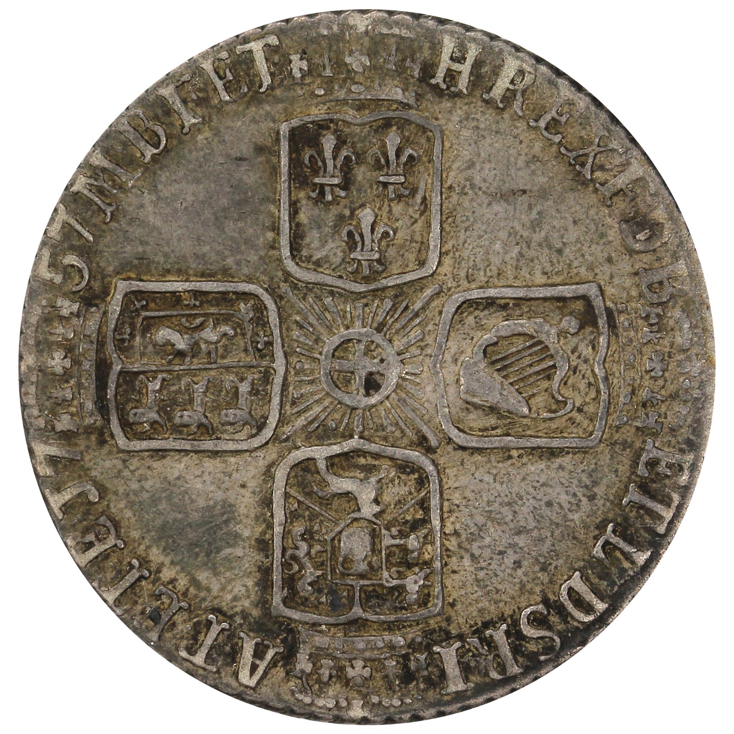 Great Britain 1757 George II 6 Pence VF-EF (VF30) $
